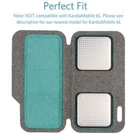 Carrying case for Kardia Mobile EKG Monitor - Travel Kardia Case Fits in Pocket, Features Magnetic Closure to Keep Kardia Device Safe On the Go, Gray