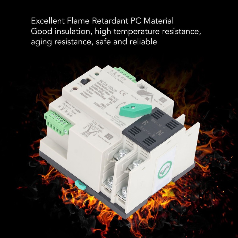 Dual Power Automatic Transfer Switch 2P PV to Utility Mini