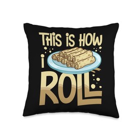 Lefse Norwegian Bread Recipe Maker Flatbread Rolling Throw Pillow