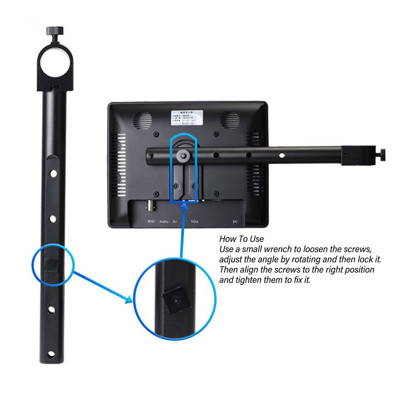 Microscope Screen Holder Extra Long Industrial Aluminum Alloy Electronic Digital