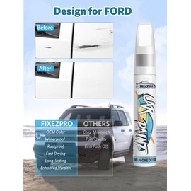 FIXEZPRO Deep Cherry Red Crystal Pearl(PRP/JRP) Touch Up Paint for Jeep, Car Paint Scratch Repair Remover Pen Color Exact Match, Quick and Easy Fix Automotive Chips and Nicks Scuff