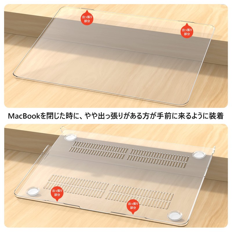 NIMASO NNC22H555 Case [Compatible with 2022] MacBook Air 13.6 Compatible