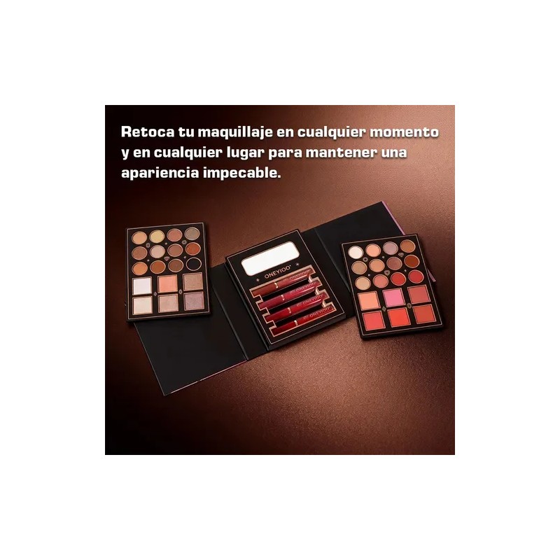 Paleta De Maquillaje De 40 Colores Brillo De Labios, Rubor