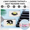 Tintnut Heat Transfer Vinyl Bundle with 12 Colors, 12" x