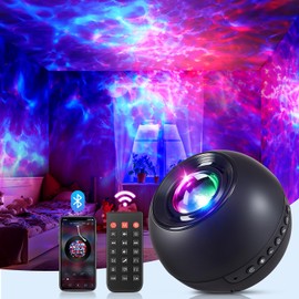 Star Projector Galaxy Light, 15 White Noise Galaxy Night Light Projector, Bluetooth Speaker Planetarium Projector Mood Lighting, Remote Timer Baby Night Light for Kids Room Decor,Upgrade Music&Texture