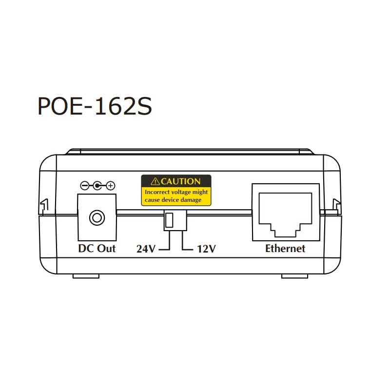 Planet POE-162S Splitter Hpoe 802.3At 12/24Vdc