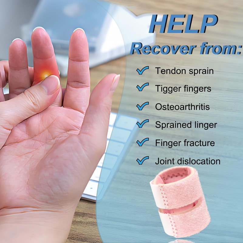Nilailafi 5Pcs Thumb Splints, Trigger Finger Splint, Finger Brace for