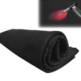 Yuragim Fireproof Mat, 1 m x 1 m Heat Resistant Heat Protection Mat, Fire Protection Mat, Fireproof Mat, Heat Resistant up to 1000 °C, Carbon Felt, Fire Protection Mat for Barbecue, Welding, Fire Pit