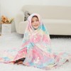 Viviland Kids Throw Blanket Glow in The Dark, Pink Unicorn