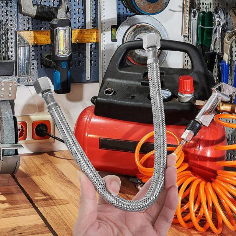 OSALADI Stainless Steel Air Compressor Hose Air Hose Air Compressor