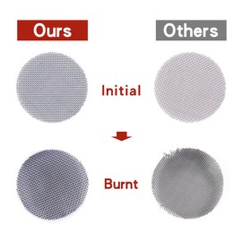 200 Pieces Pipe Screens, 100% Stainless Steel Pipe Screen Filters, 3/4 Inch (0.75") Pipe Screen with Metal Storage Box