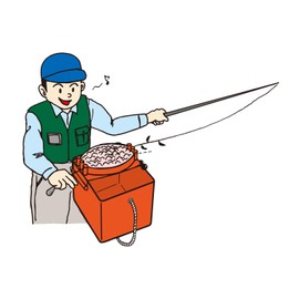 Daiichi Seiko Speed Bakkan W Fishing Bucket 11053 Red