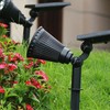 Ground Light Colorful ABS with Double Rotatable Joint Solar Spotlight