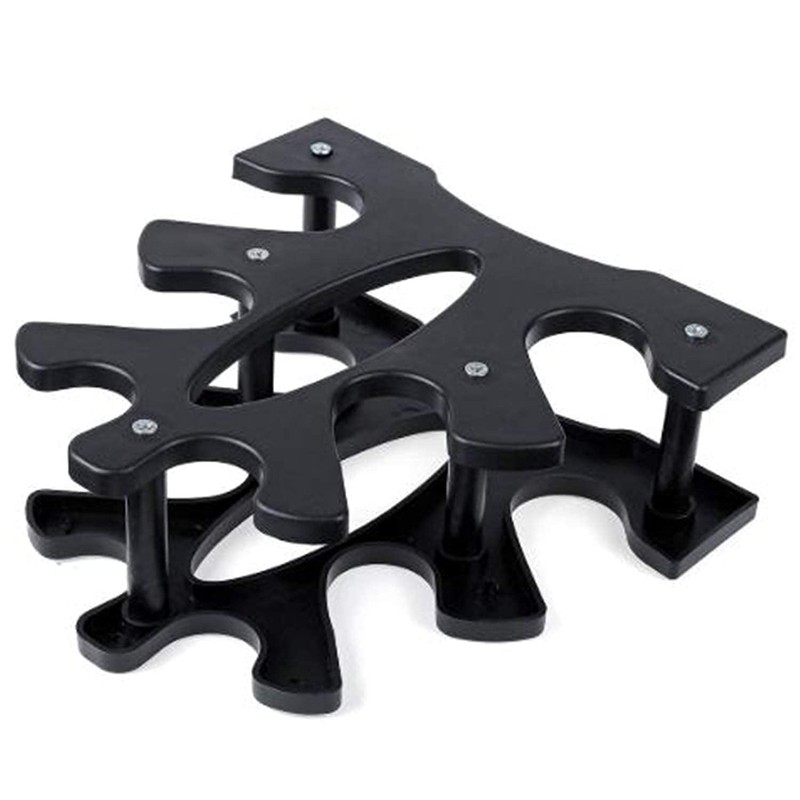 Panda Shop KINOKINO Dumbbell Rack Compact Tree 3-Tier Holder Black