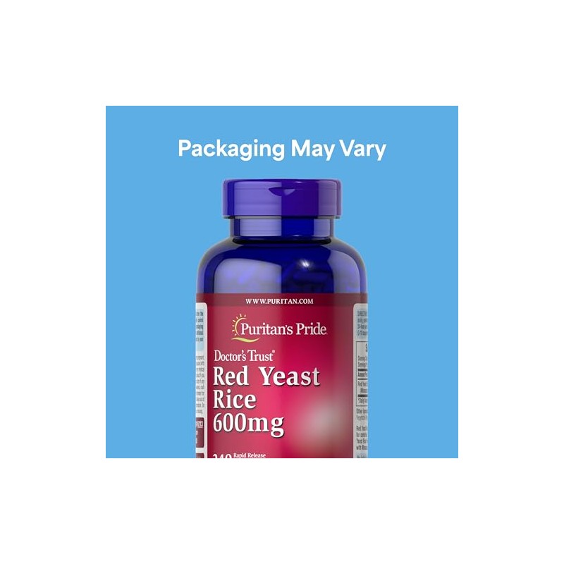 Puritan's Pride Doctors Trust® Red Yeast Rice 600mg, Dietary Supplement,
