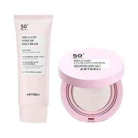 Art Deli [Seller Hub 1]Art Deli Mela Cut Tone-Up Sun Cream 50ml + Sun Cushion 15g (46163666) / [셀러허브 1]아트델리 멜라컷 톤업 선크림 50ml + 선쿠션 15g (46163666)