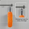 16'' Microfiber Duster with Long Handle,Reusable Detachable Head Duster for