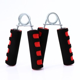 Lacers Petrolline Hand Trainer/Forearm Trainer Set of 2 Red - Finger Grip - Hand Grip Strengthener / Non-Slip Foam Handle - Strength and Climbing Training - Strengthening Wrist and Grip Strength