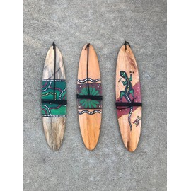 Bullroarer wood 12" long, painted