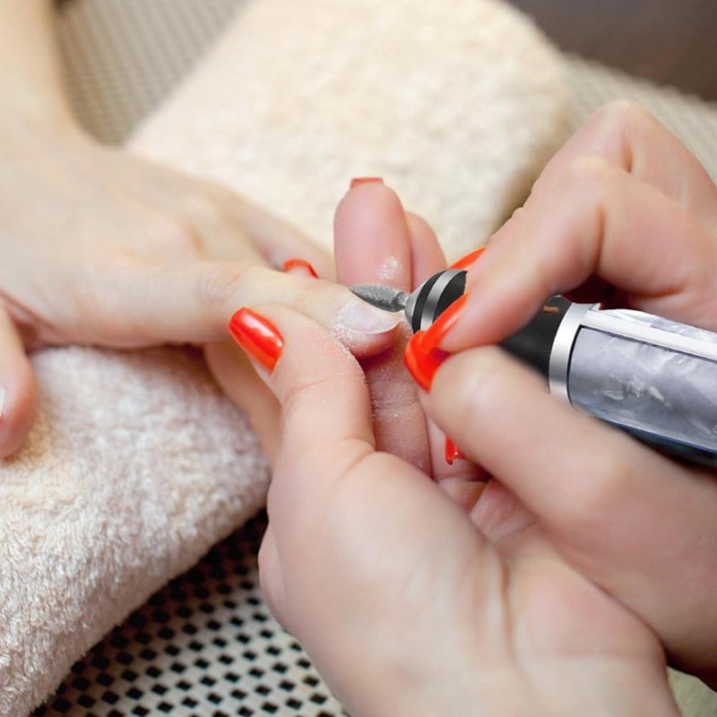 Snblzhef Electric Nail File Thick Toenails 4 Speeds Cordless Acrylic