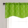 Boyouth Geometry Pattern Embroidered Semi Blackout Wavy Short Curtains Rod