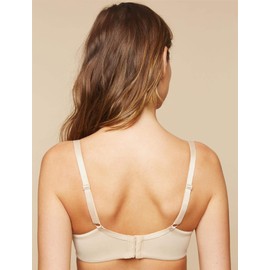 Motherhood Maternity Women's Maternity Lightly Lined Wireless Nursing Bra, Nude , 36D
