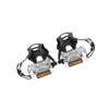 Partuto Pair Bicycle Pedals with Toe Clip Foot Strap Reflective