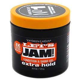 Lets Jam Condition & Shine Gel Extra Hold 4.4 Ounce Jar (130ml) (3 Pack)