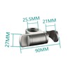 Tecmolog Adjustable Shower Head Holder for 25 mm Slide Bar,