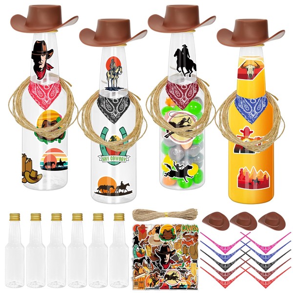 Cinrobiye 24 PCS Western Cowboy Party Favors Wild West Candy