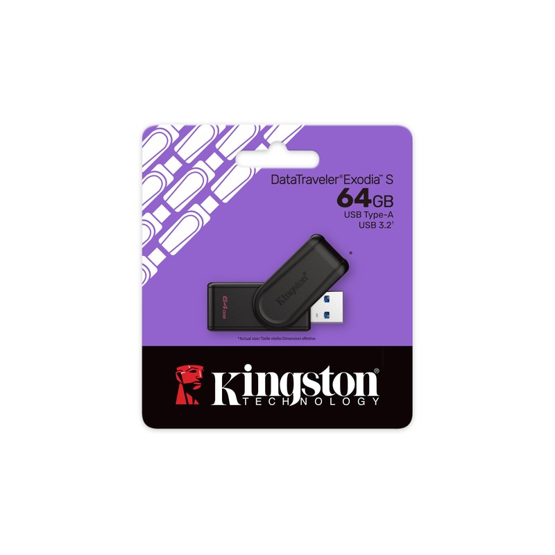 Kingston DataTraveler Exodia S USB Stick - 64GB - USB