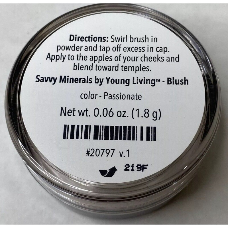 Savvy Minerals Young Living Blush Makeup Passionate Color .06 ounces🔥FREE