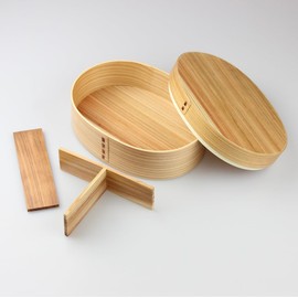 Fujishiro Kogei 001-266 Natural Bento Box , Finished in Japan, Large