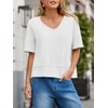 Cicy Bell Womens Summer V Neck T Shirts Casual Short