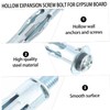 GLEAVI 20pcs Hollow Wall Anchors Expansion Bolts for Drywall Cavity