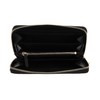 Coccinelle Metallic Soft Zip Wallet Grainy Leather Black, black