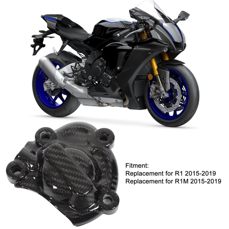 Motorcycle Engine Protector Cover Real Carbon Fiber Replacement for R1