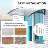 GUANSU-CN 32"x 60" Window Awning Door Canopy Outdoor Polycarbonate Hollow