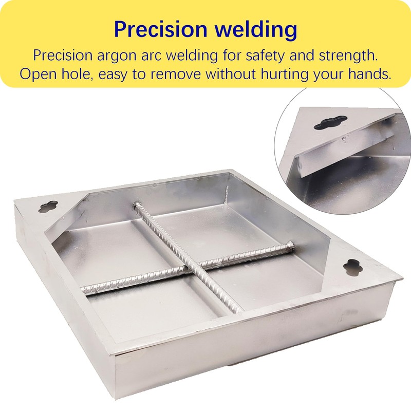MOSINSBO Stainless Steel Manhole Cover and Frame 12x12, B Class