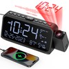 ROCAM Clock Radio with Projection, Digital Clock Projector Shines on