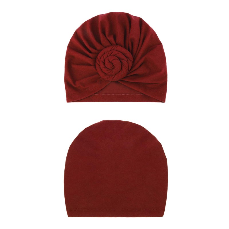 DRESHOW 5 Pack Knotted Headwraps for Women African Turban Pre-Knotted