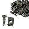 Hihaha 50 Sets 4.2x16mm U Clip Screw Assortment Car Clips