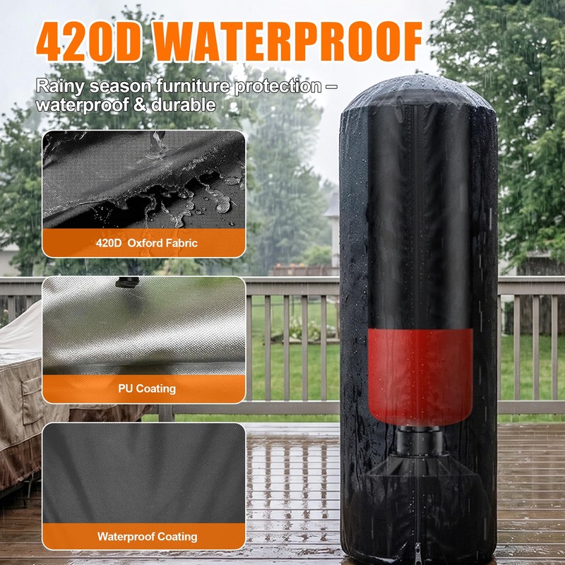 Free Standing Punch Bag Cover, 420D Oxford Waterproof Outdoor Full
