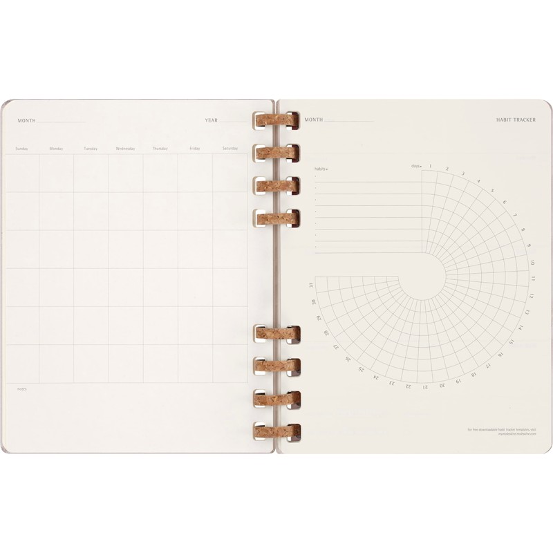 Moleskine Undated Spiral Planner, 12M, Extra Large, Crush Grape, Hard