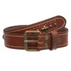 Full Grain Leather Studded Roller Buckle Belt – 1.5" Wide
