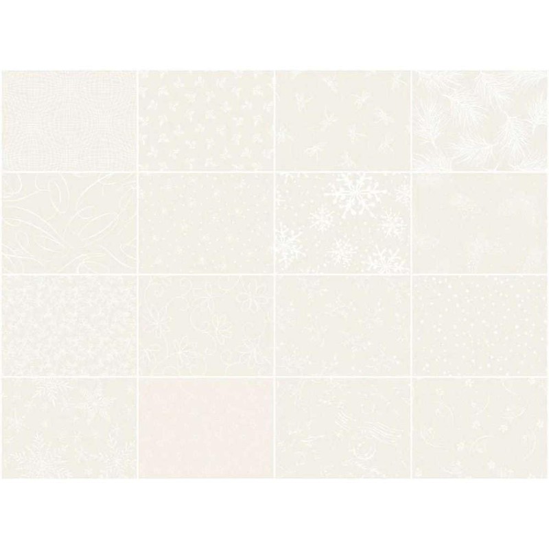 Maywood Studio Solitaire White on White 2 1/2 Inch Strips