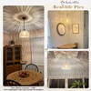 AyshwillDec Hemp Rope Woven Pendant Light Woven Light Fixture Boho