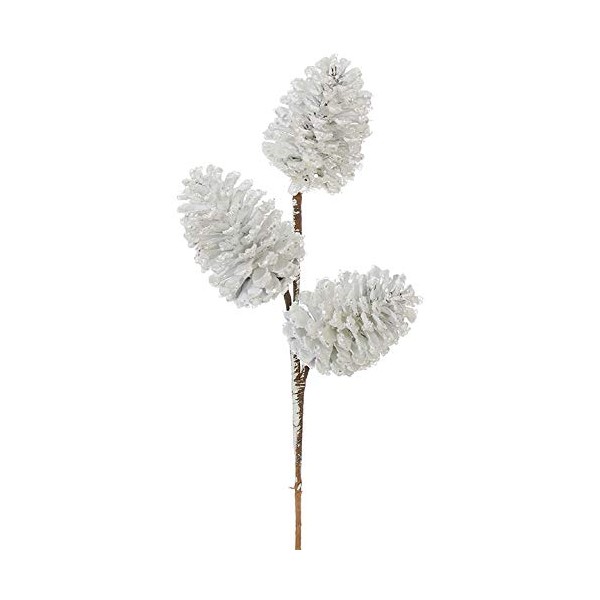 Glittered Pinecone Spray - 22.5 Inch