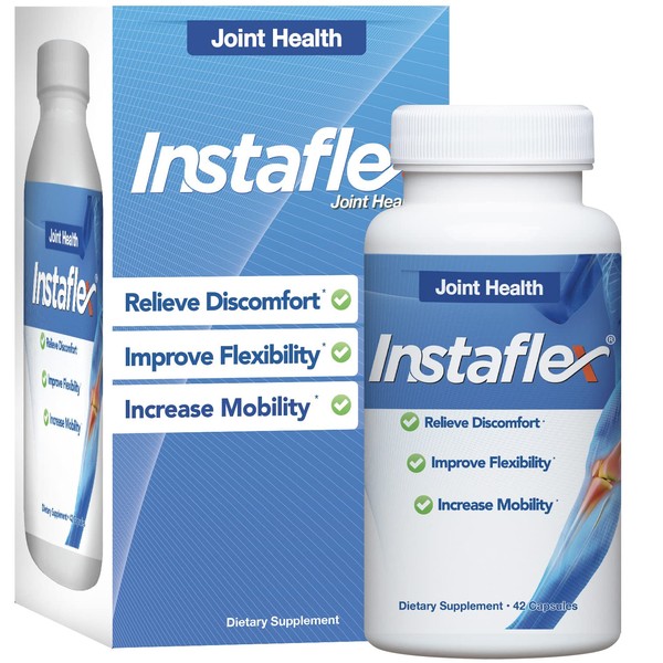 Instaflex Joint Support - Clinically Studied Joint Relief Blend of Glucosamine, MSM, White Willow, Turmeric, Ginger, Cayenne, Hyaluronic Acid - 42 Capsules