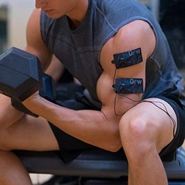 HiDow TENS EMS XL Replacement Pads (2" X 4") Muscle Stimulator Electrodes Gel Pads Reusable Premium Quality 3.5mm snap on